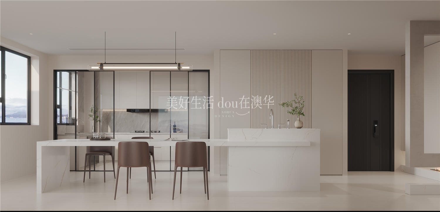 城投聯(lián)投譽江南裝修效果圖,現(xiàn)代極簡,武漢裝修設計