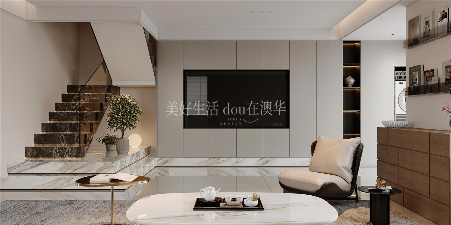 華僑城歡樂天際裝修效果圖,意式極簡,武漢室內(nèi)設(shè)計(jì)