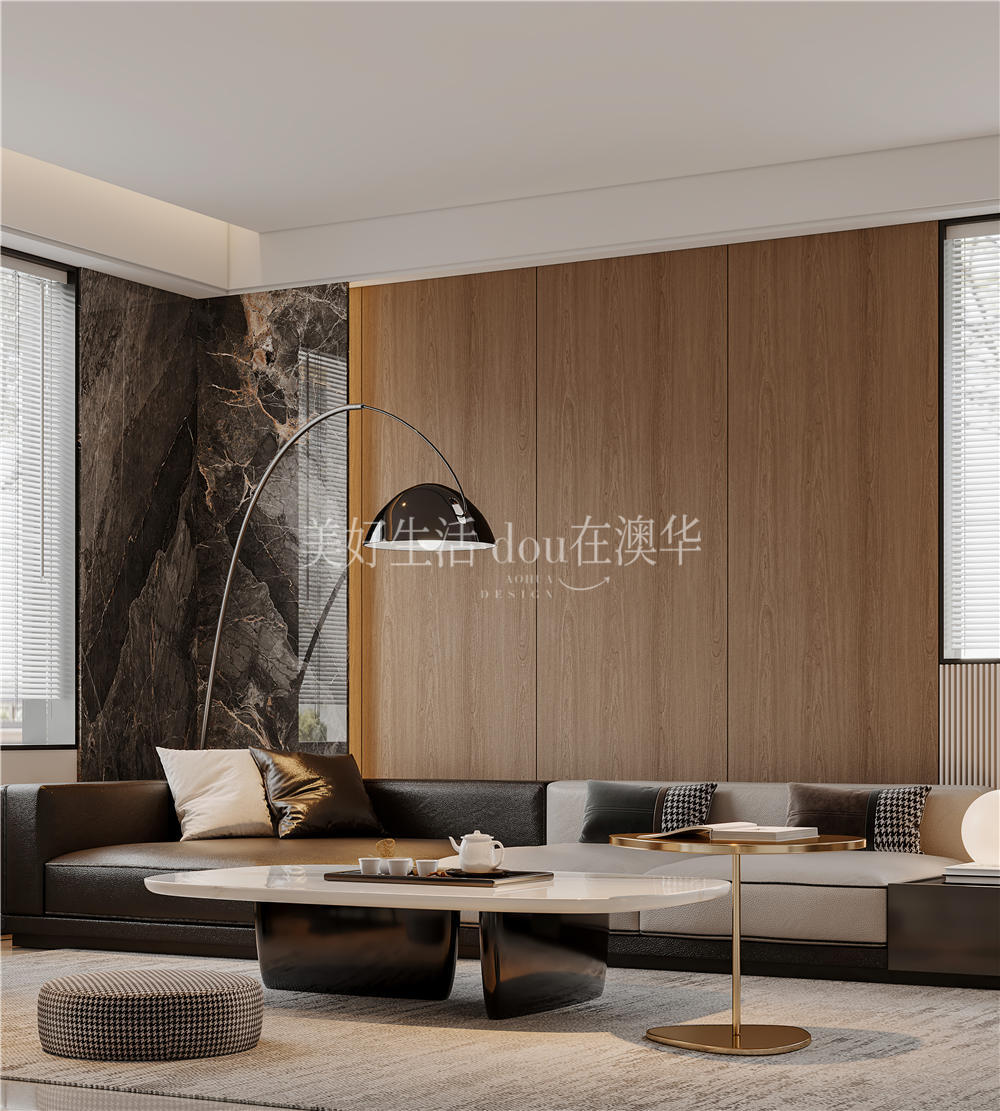 華僑城歡樂天際裝修效果圖,意式極簡,武漢室內(nèi)設(shè)計(jì)